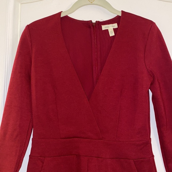 Maroon Silence + Noise Romper - Picture 2 of 4